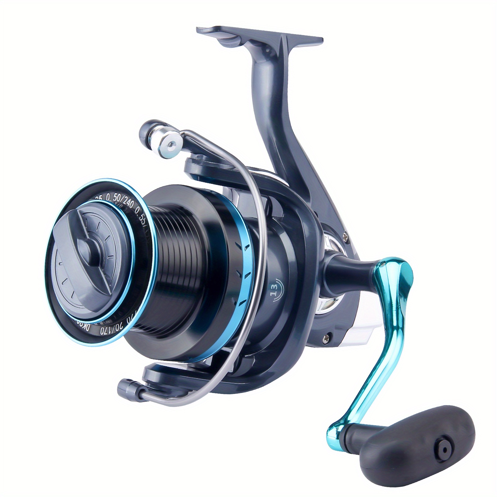Haojia FW4000 Open Face Fishing Reel - Blue & Black - NIB