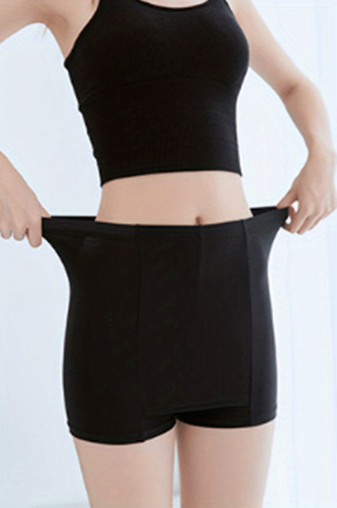 Fusipu High Waist Tummy Control Seamless Women Safety Pants Double-Layer  Safety Pants with Crotch Cover Female Clothes