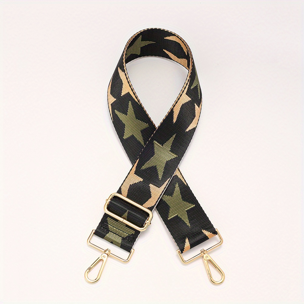 Stylish Star Pattern Bag Strap Adjustable Lightweight Shoulder Travel Accessory