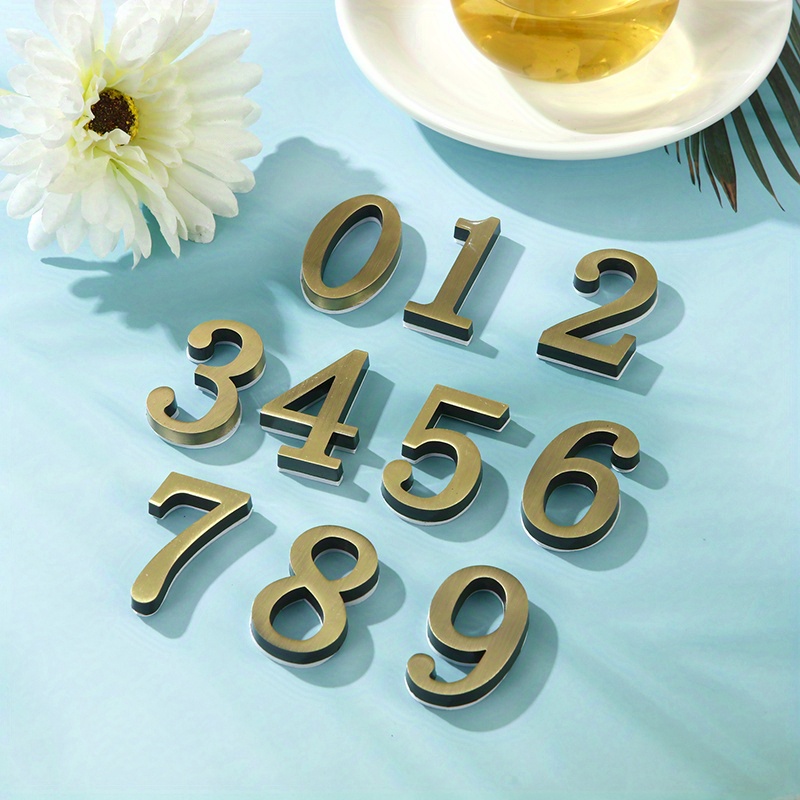 Self adhesive Metal Number Back Doorplate Temu