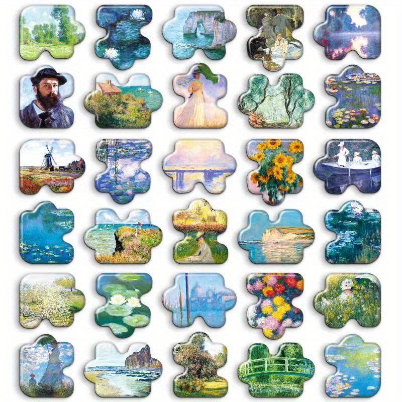 30pcs Refrigerator Puzzle Fridge Kitchen School Office