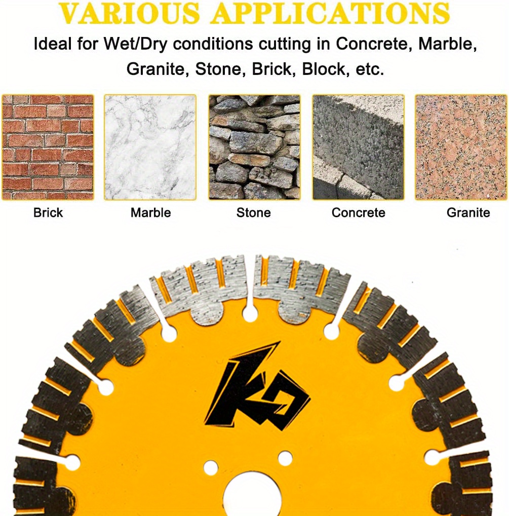 Diamond Saw Blade Cut Concrete Stone Brick Masonry Ease 4/5 Temu