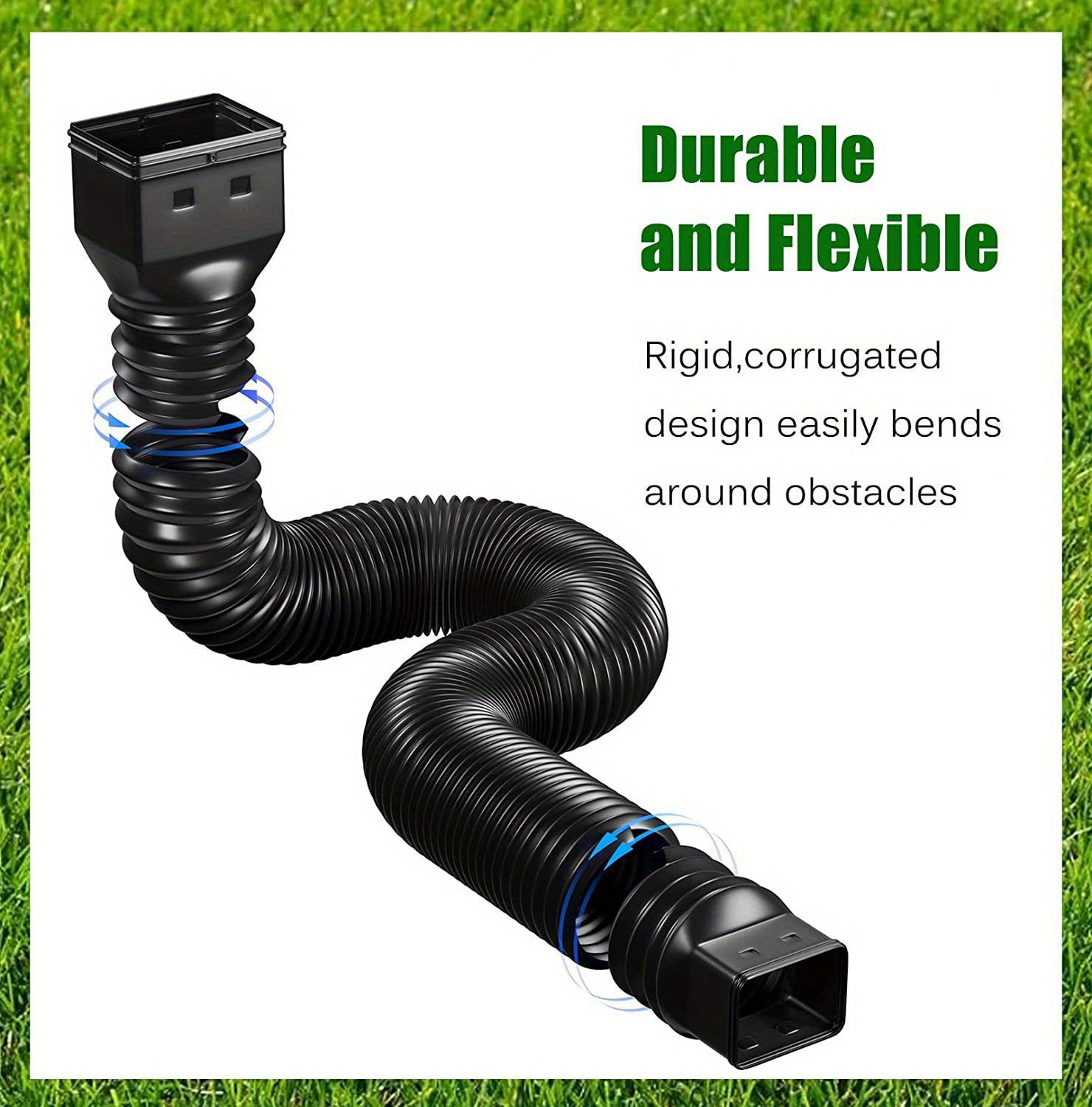 Pp Folding Telescopic Drain Pipe Extend Your Outdoor Drainage With