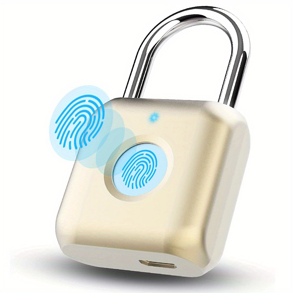 Zupora Fingerprint Padlock Mini Portable 110mAh Smart Digital Padlock  Locker Lock Metal Keyless Thumbprint Lock for Gym Locker, School Locker,  Backpack, Suitcase, Luggage 