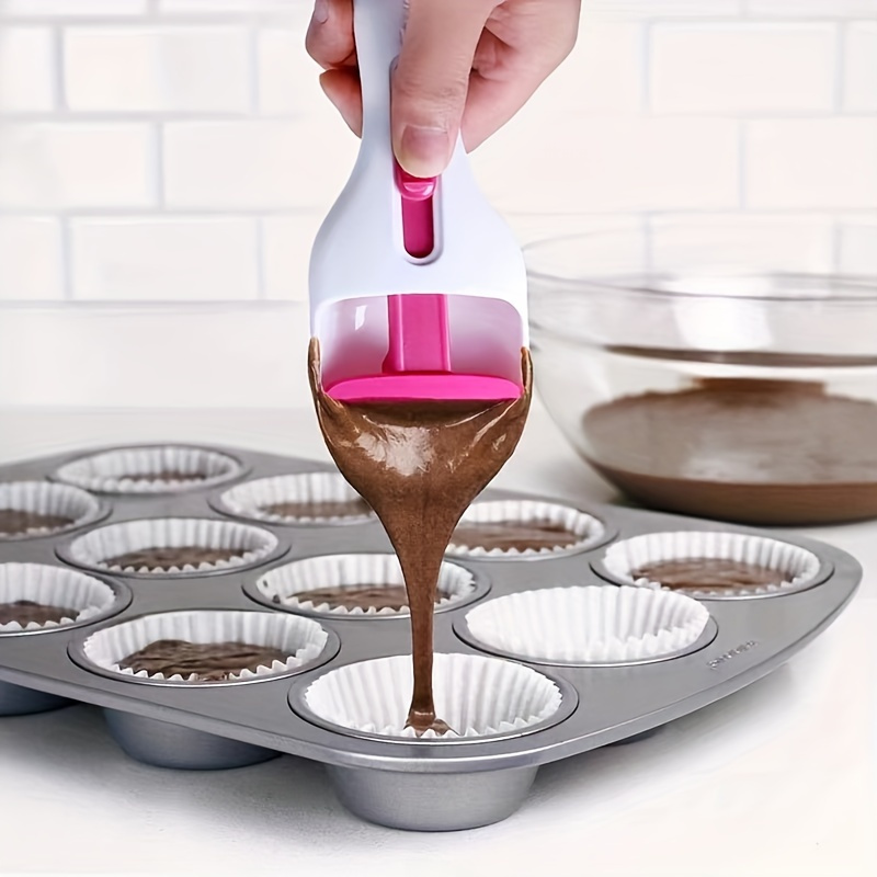 Pushable Plastic Cake Cutting Shovel Chocolate Cake Spoon - Temu