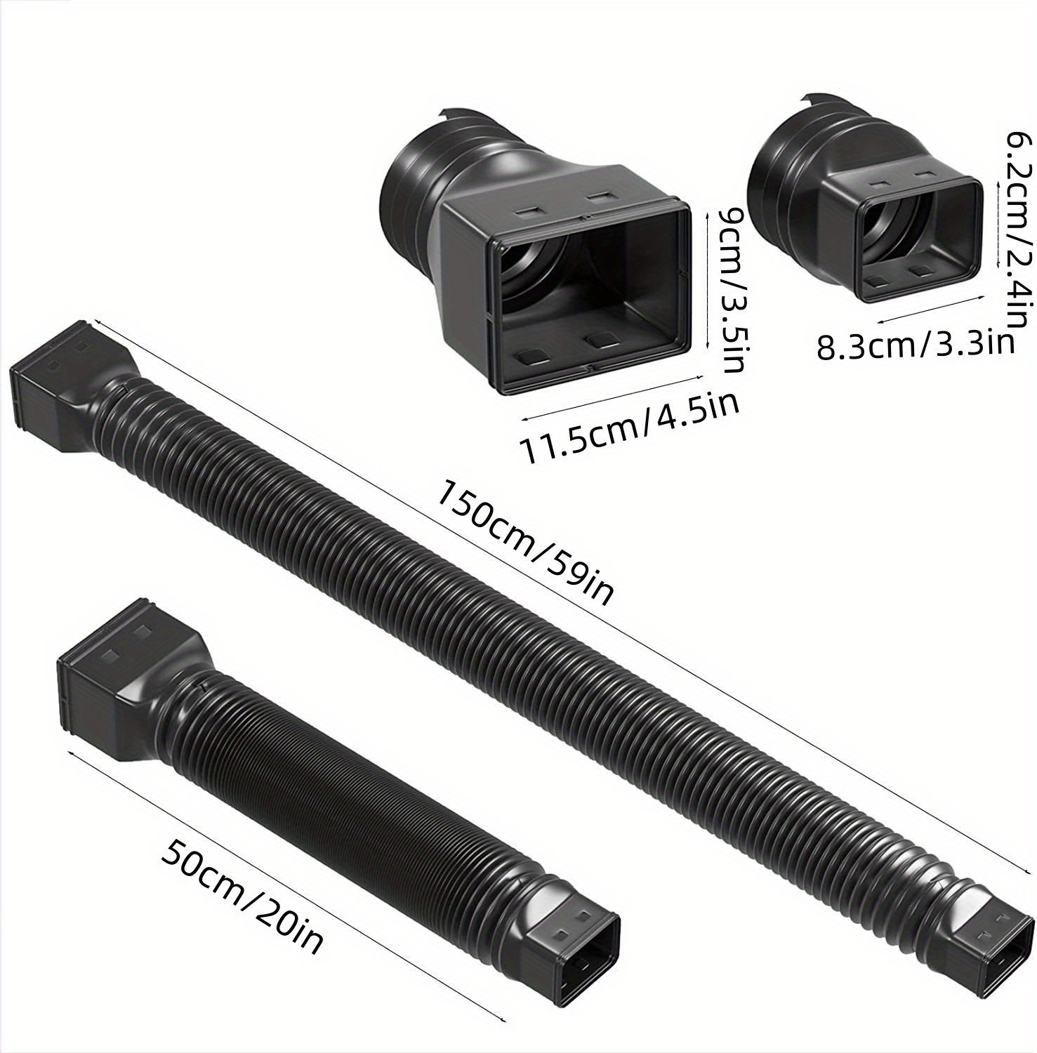 Pp Folding Telescopic Drain Pipe Extend Your Outdoor Drainage With