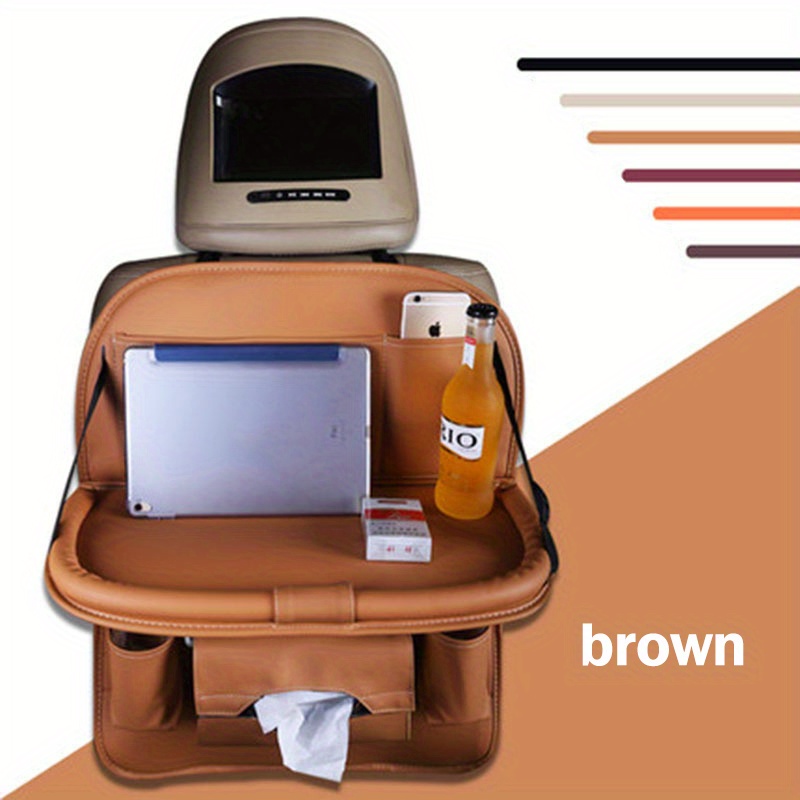 Car Backseat Organizer Tablet Holder Pu Leather car Seat - Temu