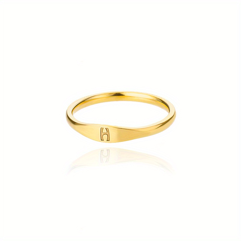 Simple mens hot sale gold ring