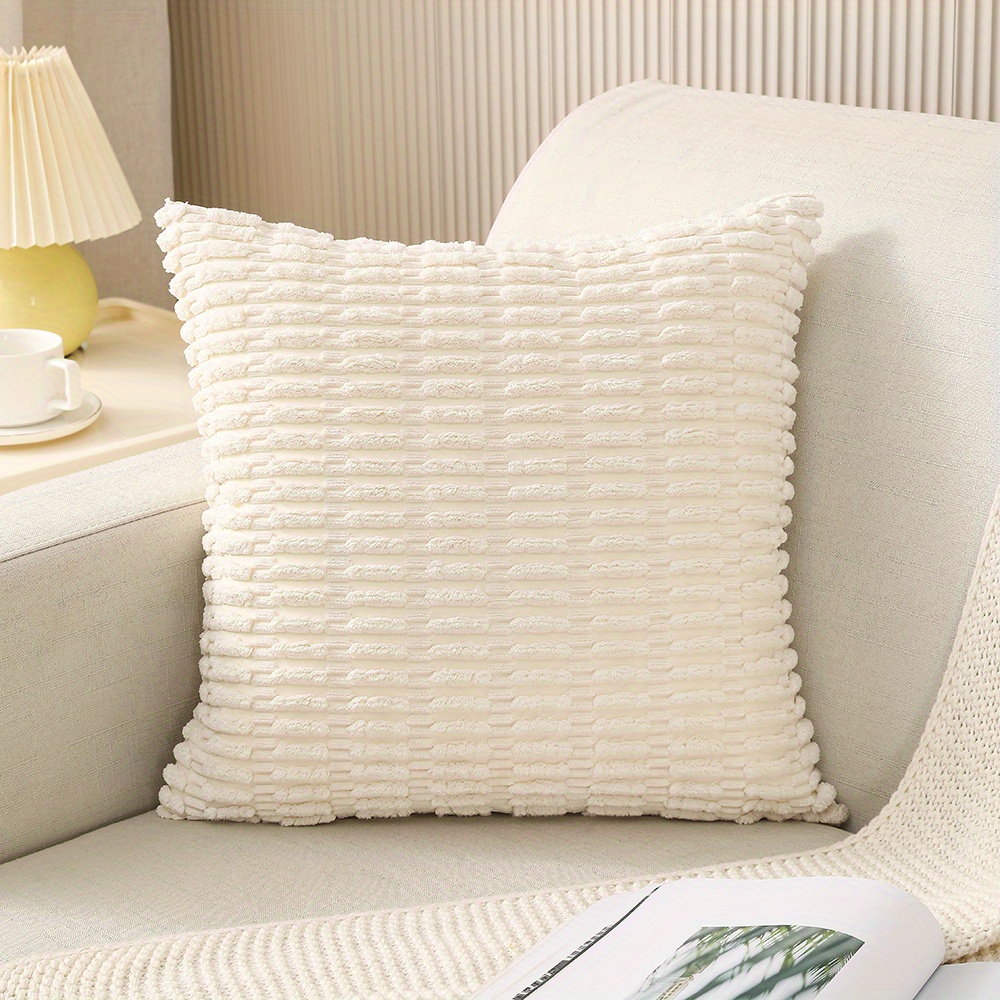 Stylish And Comfortable Solid Color Throw Pillow Cover For Living Room,  Bedroom, And Sofa - Perfect For Home Decor And Added Comfort - Temu