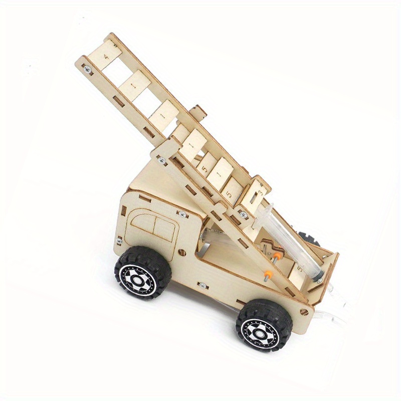 Kit de construction STEM pour enfants 6 en 1,kit de construction de modèle  de voiture en bois, kit de projet de bricolage 3D en bois