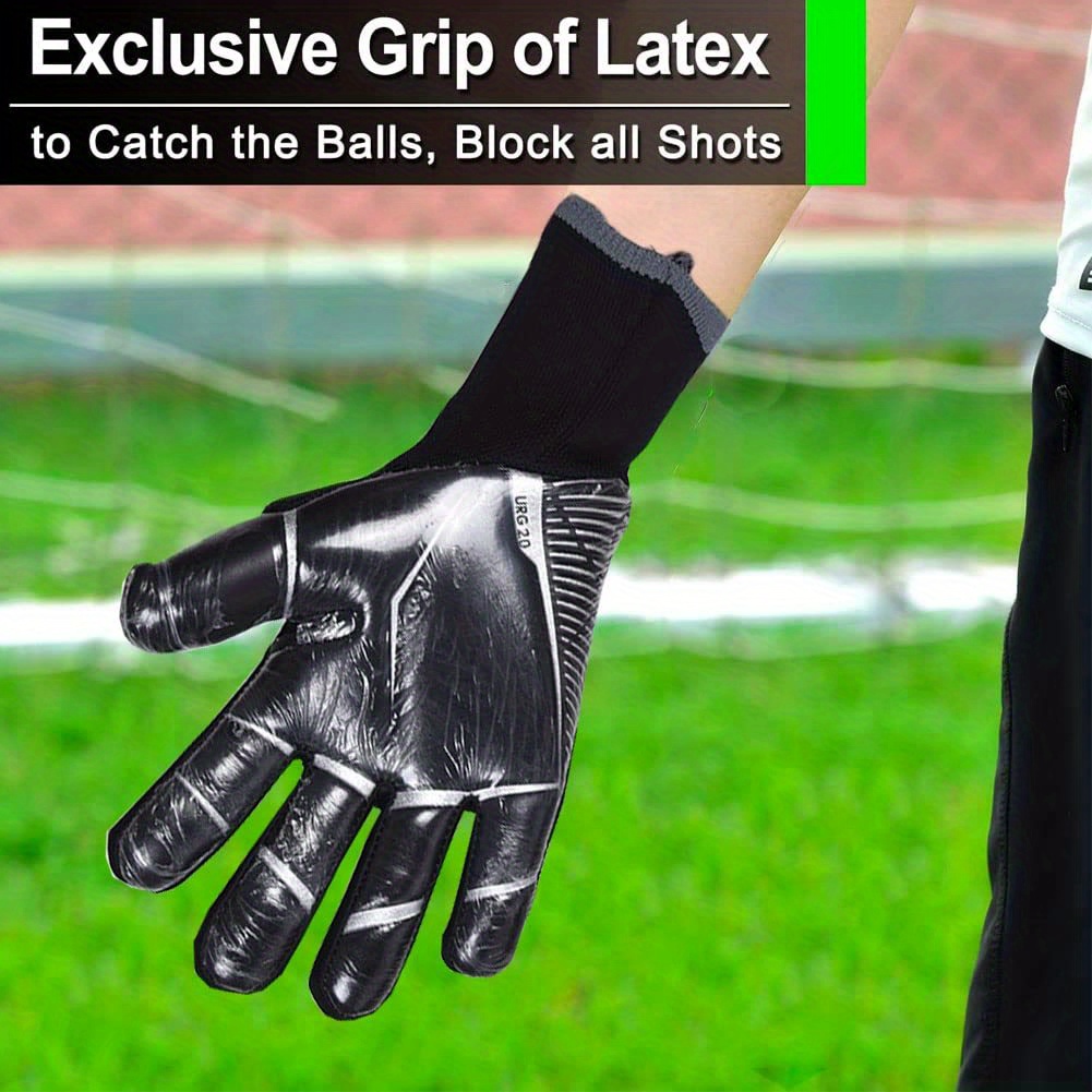 Guantes de portero de fútbol con protección Super Grip para adultos S-M