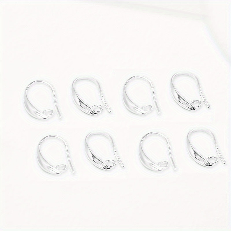 100pcs s90 silvery plated earring hooks   french style round wire for   making fashion accessories s90 details 5