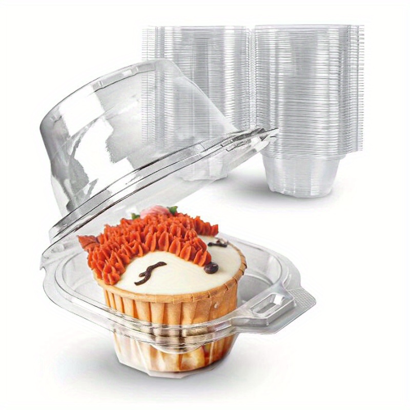 Cake Container Plastic Cupcake Containers Muffin Containers - Temu