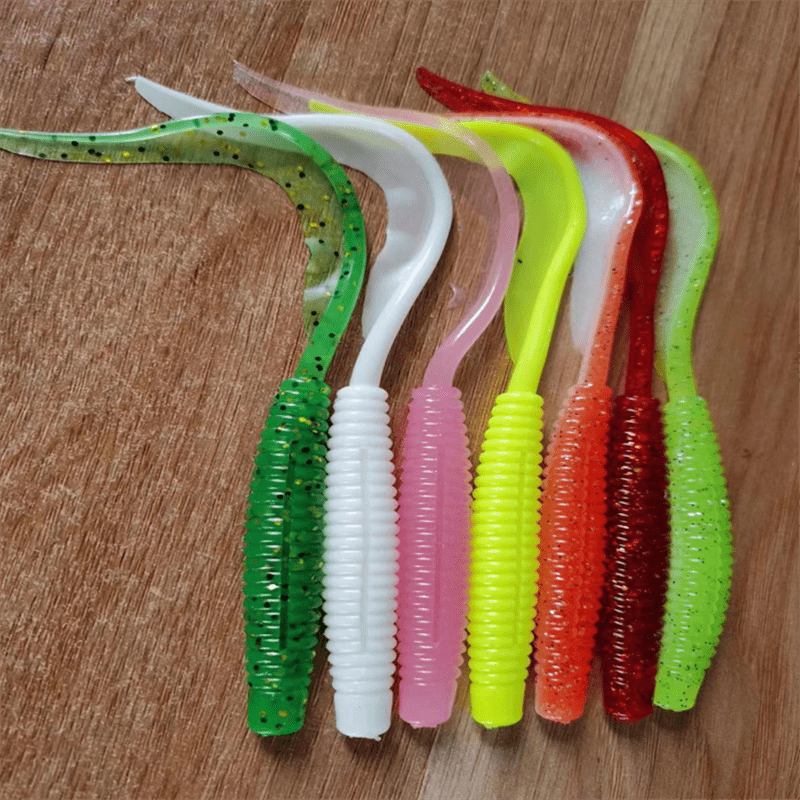 Bionic Soft Baits For Freshwater And Saltwater Fishing Curly - Temu