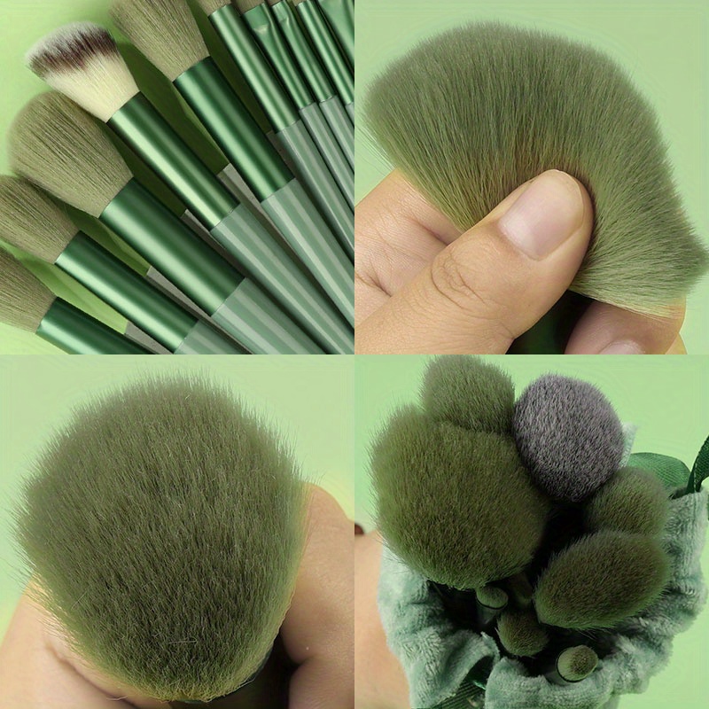 makeup brush set soft fluffy professional cosmetic details 2