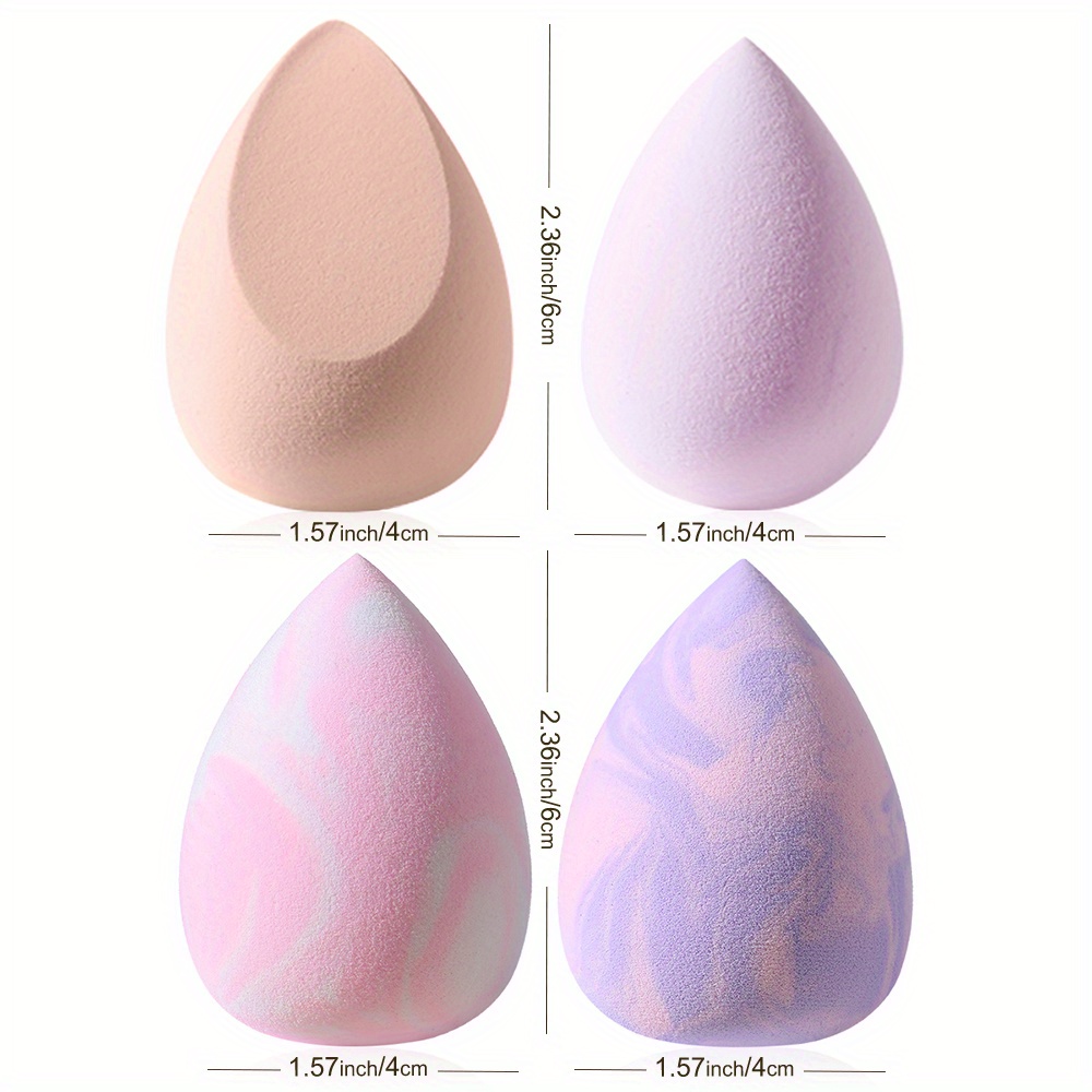 Makeup Sponge Set Beauty Blender Dry Wet Use Makeup Beauty - Temu