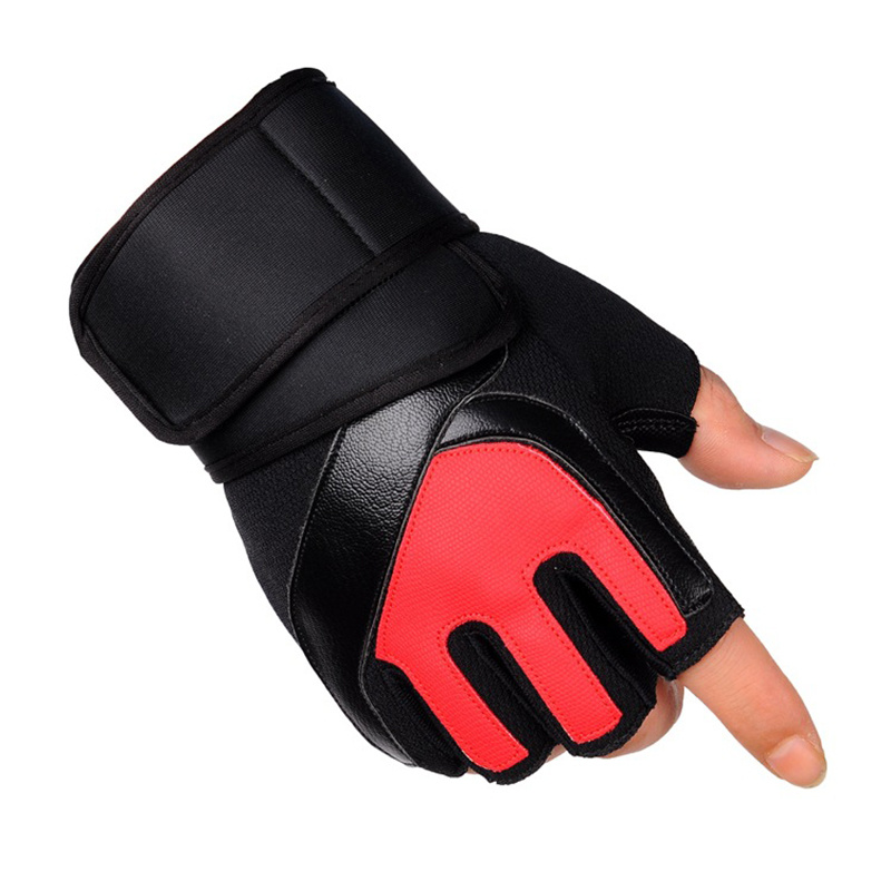 Men's Weightlifting Gloves with Integrated Wrist Wrap for Fitness and  Exercise Rowing Gloves