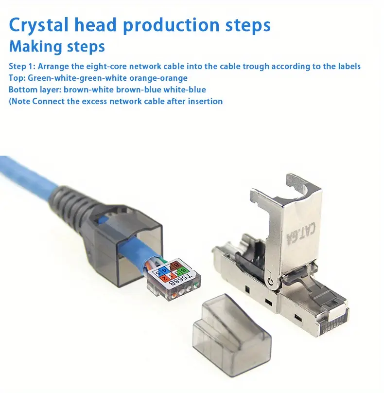 Field Assembly Plug Premium Design Rj45 Toolless Field Plug Shielded Fast - Temu New Zealand