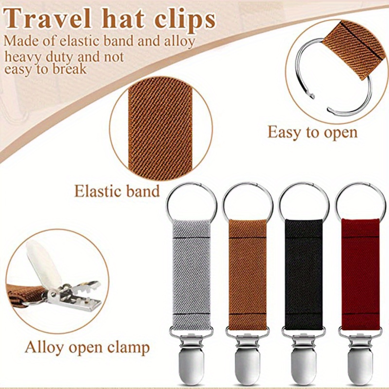 Hat Hanging Clip On Backpack Portable Lightweight Clip Metal Temu
