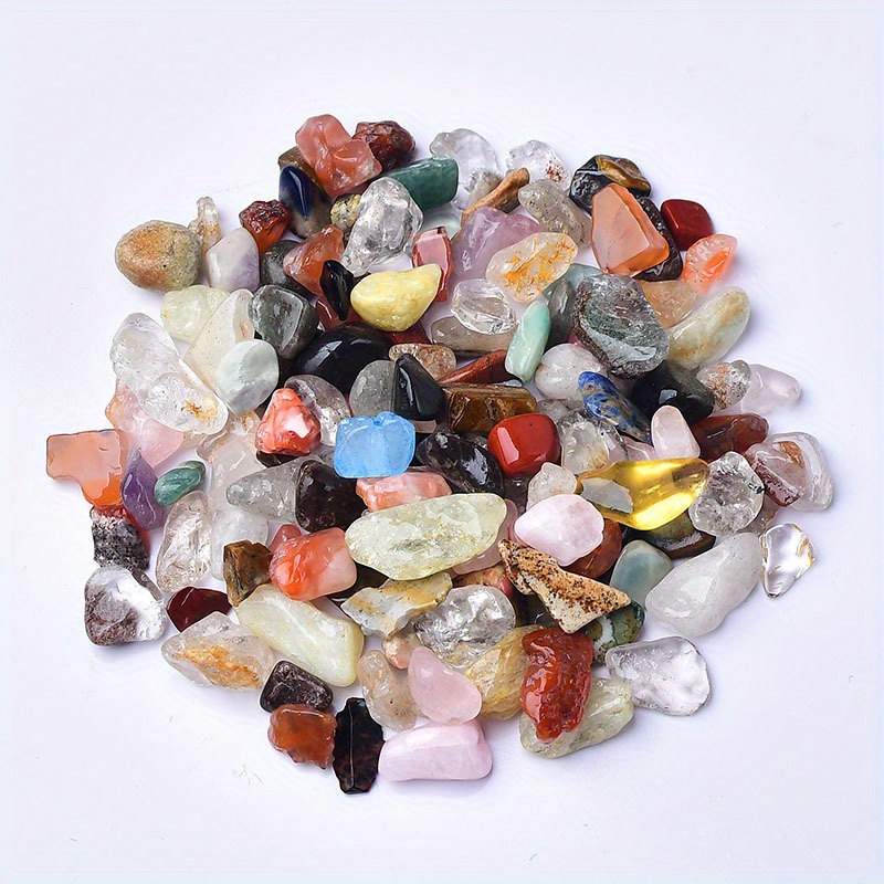  Chakra Stones for Jewelry Making 100g 5~7mm Natural Mixed  Quartz Crystal Stone Rock Gravel Specimens Tank Decor Natural Stones and  Minerals Crystal Decorative Stones for Crafts (M, One Size) : Patio