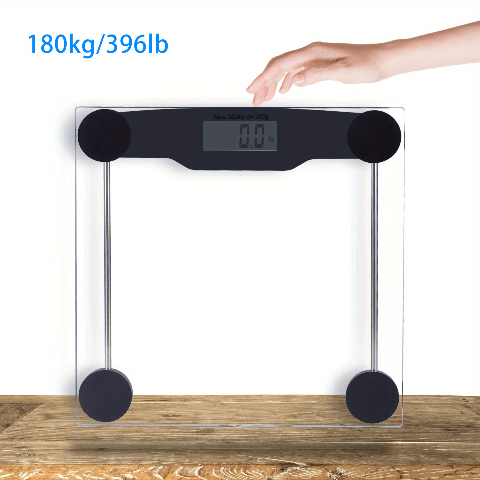 Lightweight Home Gym Slim USB Rechargeable 180kg Tempered Glass