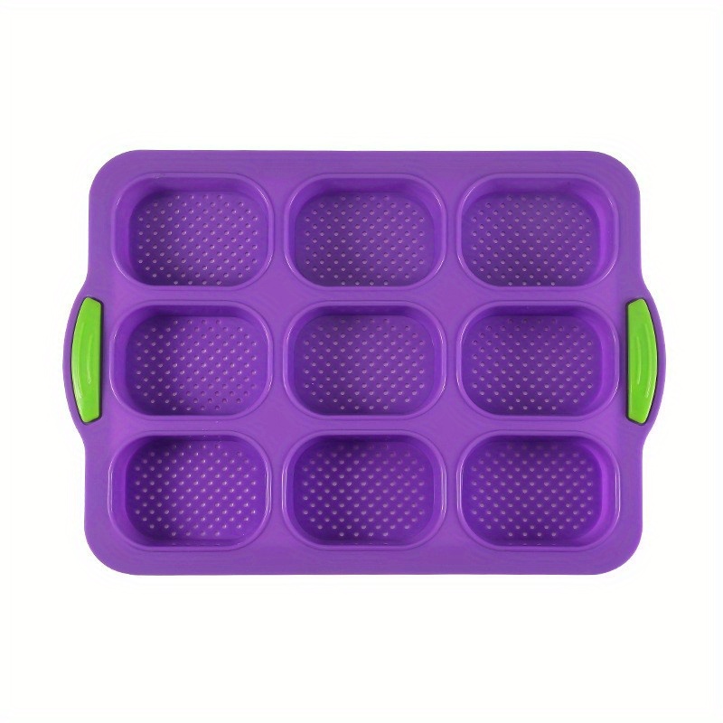 Mini Loaf Pan 9 Cavity Silicone Baking Mold For Mini Loaf - Temu