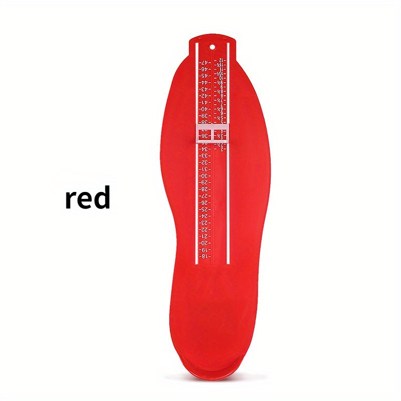 Appareil de mesure de pied - Outil de mesure pour pieds de chaussures -  Règle de mesure pour nourrissons et enfants（Rouge）