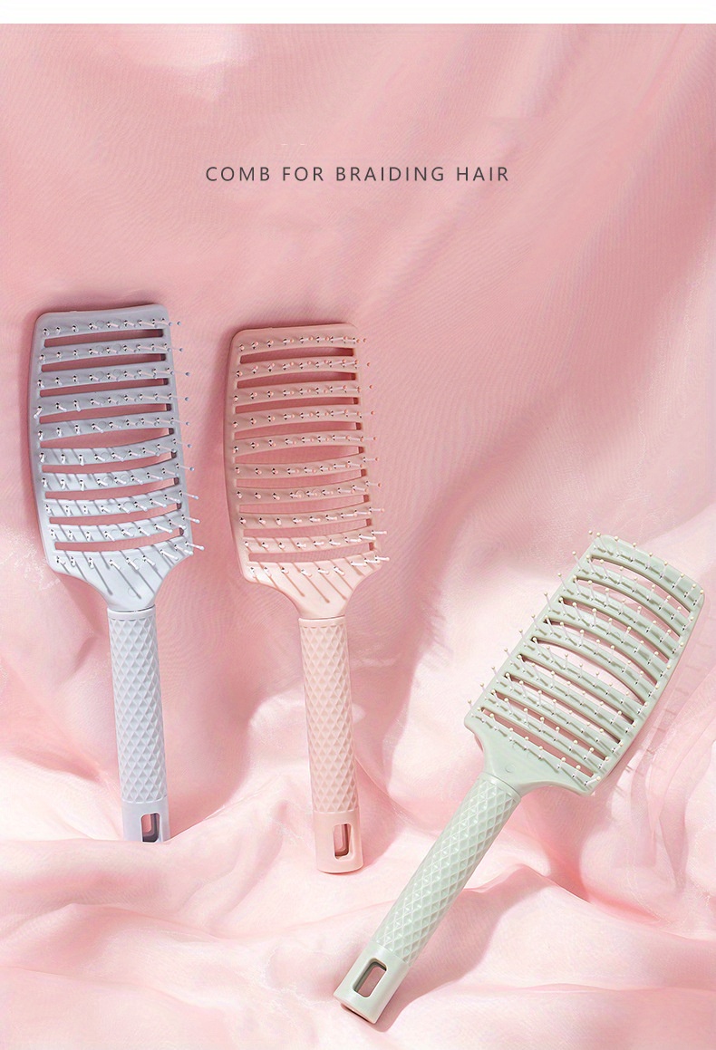 Hair Brush Detangling Curved Vented Hair Brushes Women Men Temu