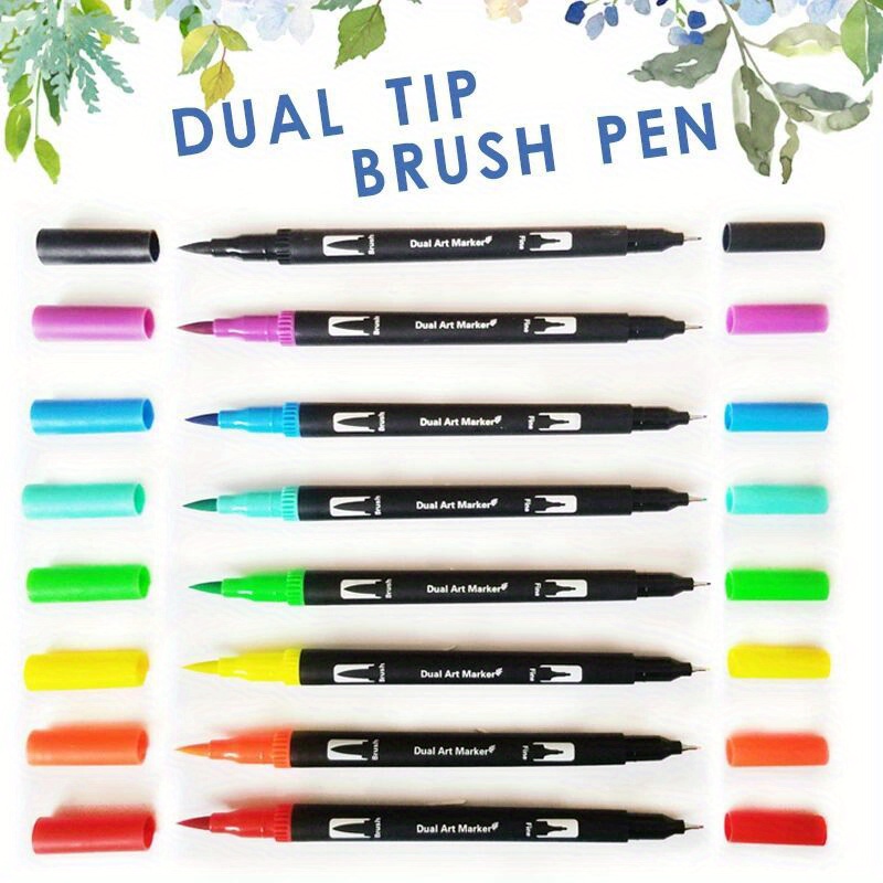 Double headed Brush Pen Art Markers Artist Fine And Brush - Temu