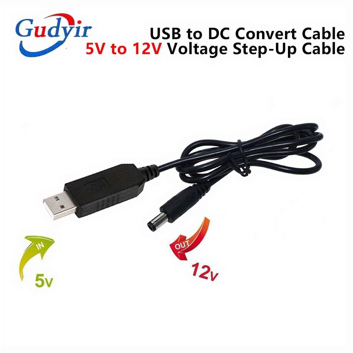 Imagine 5v To Dc 12v Usb Converter Cable