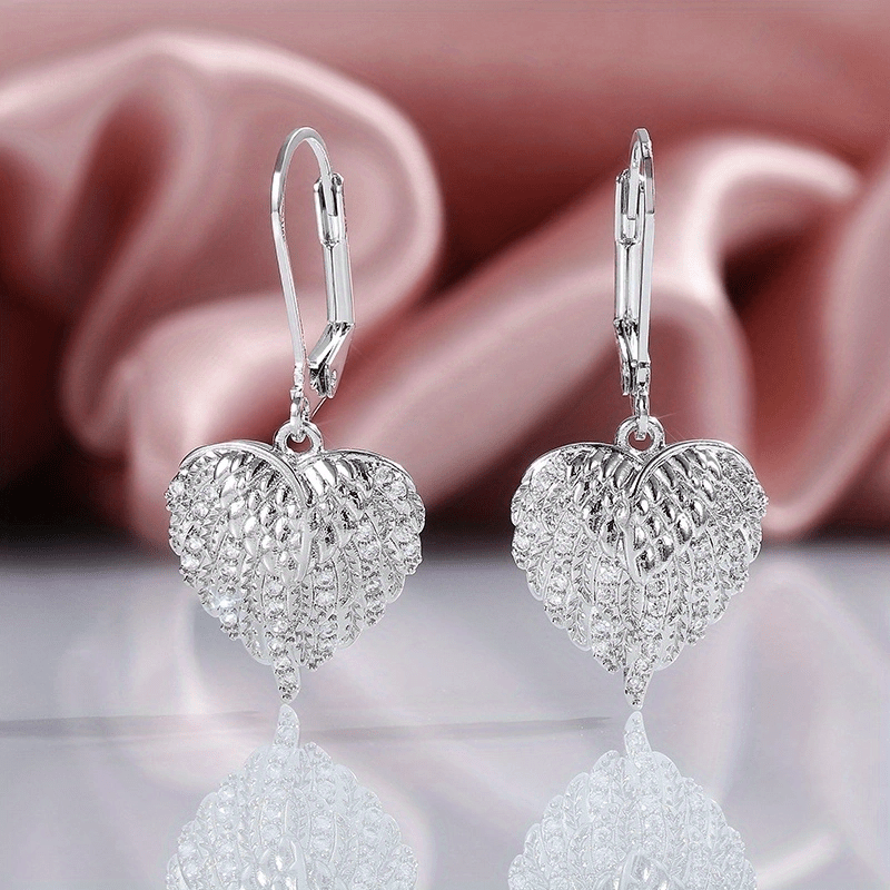 Image of Elegant Earrings With Micro Zirconia - -tone, Perfect For Birthdays, Valentine's Day, And Daily Wear, Cute Earrings