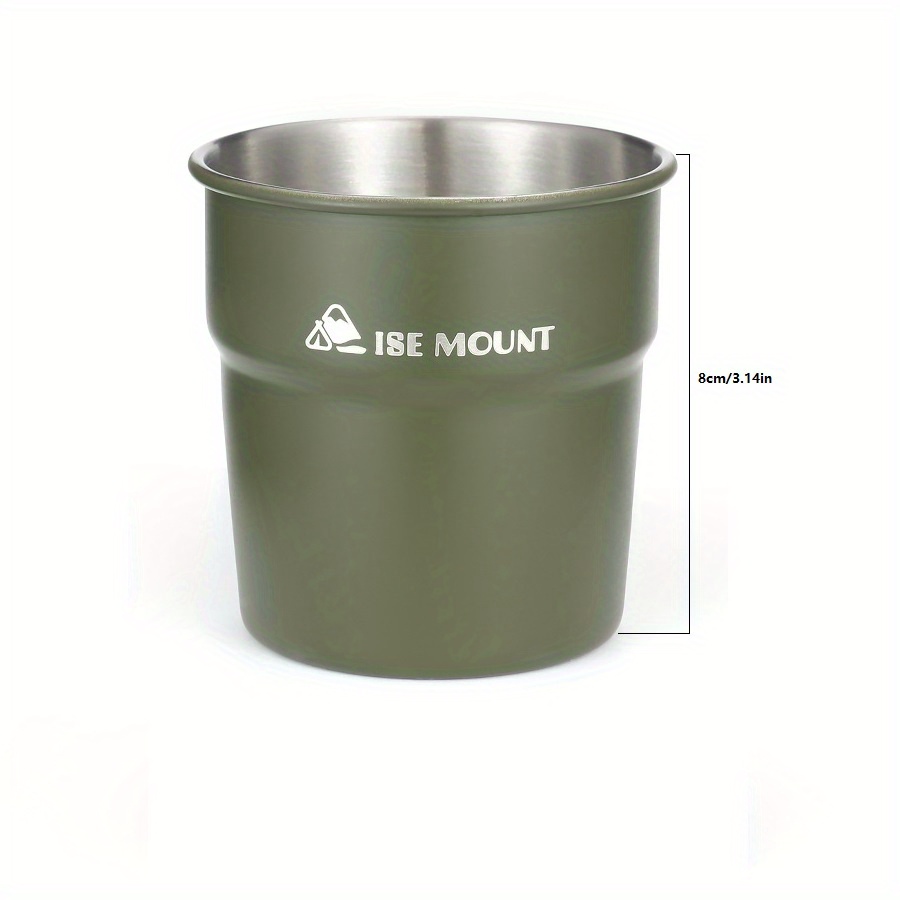 300ml Stainless Steel Stackable Camping Cup Large Capacity Portable ...