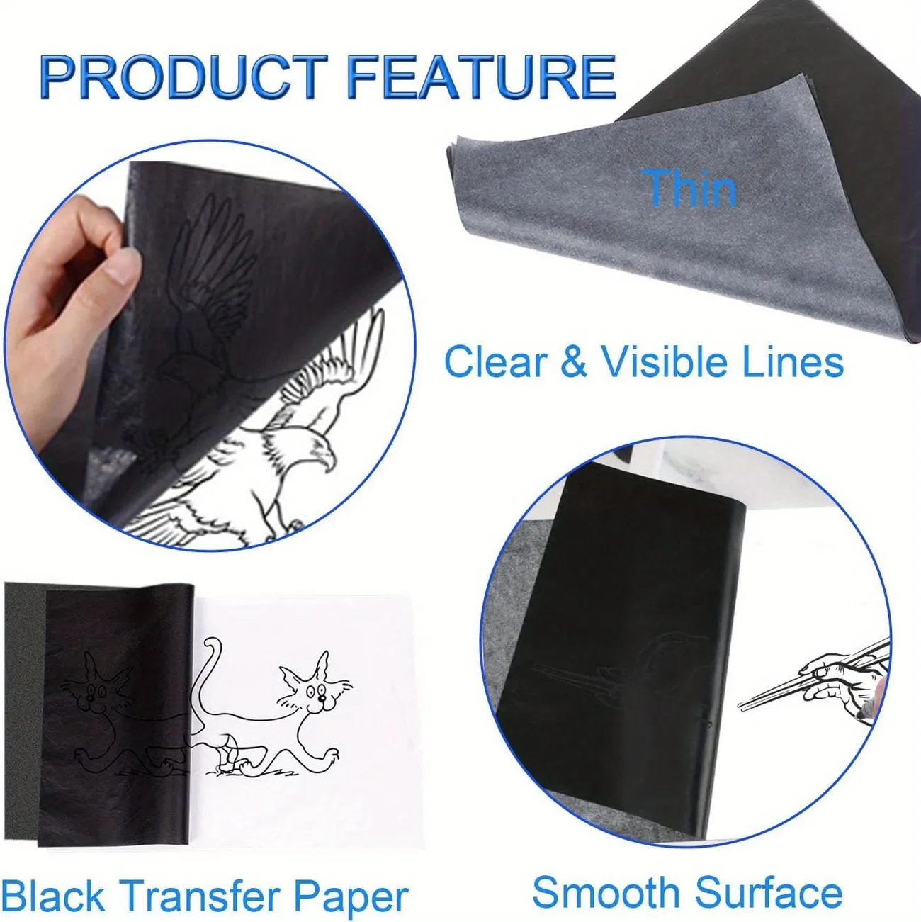 Black Carbon Paper Transfer Paper Black Tracing Paper for Transferring Your  Pattern to Fabric Embroidery Painting Tracing Supplies A4 -  Israel