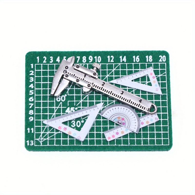 Dollhouse Simulative Mini Ruler, Cutting Board Set, School Supplies,  Miniature Scene Decoration - Temu