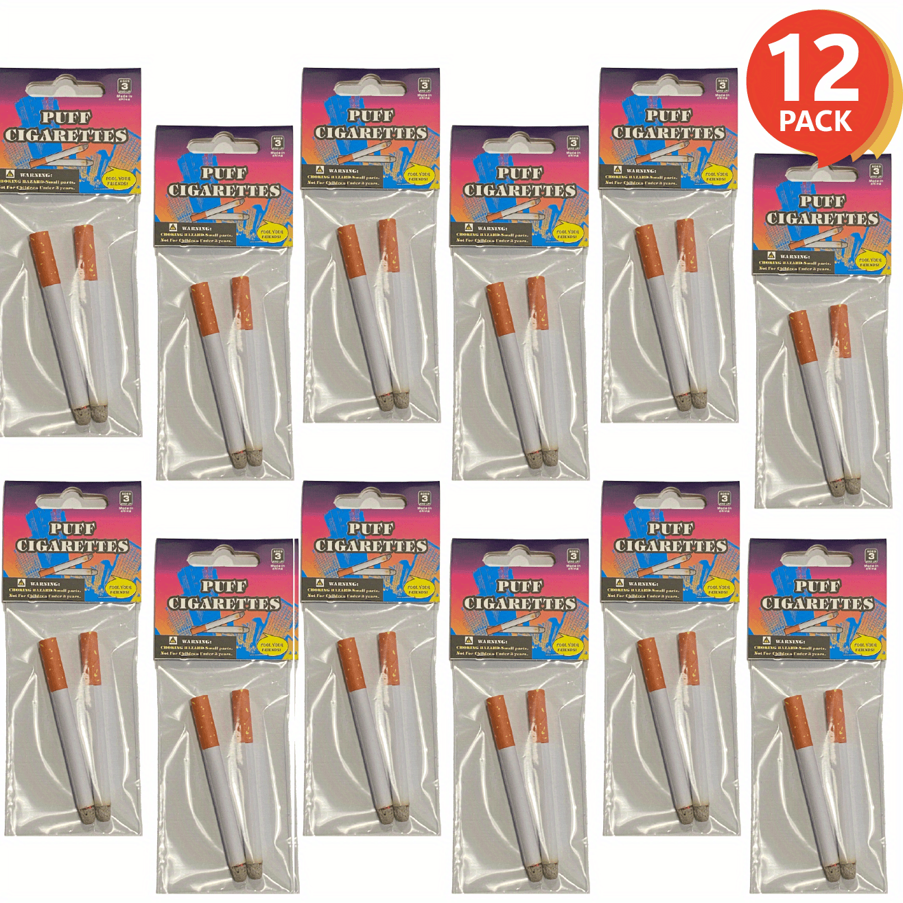 cigarettes fumables (8. ) - 12pcs - 24pcs cigarettes ralistes -  accessoires de , costumes d'halloween, films ou - cadeaux de amusants,  jouets nouveauts | Paiement En Ligne Rapide Et Scuris | Temu