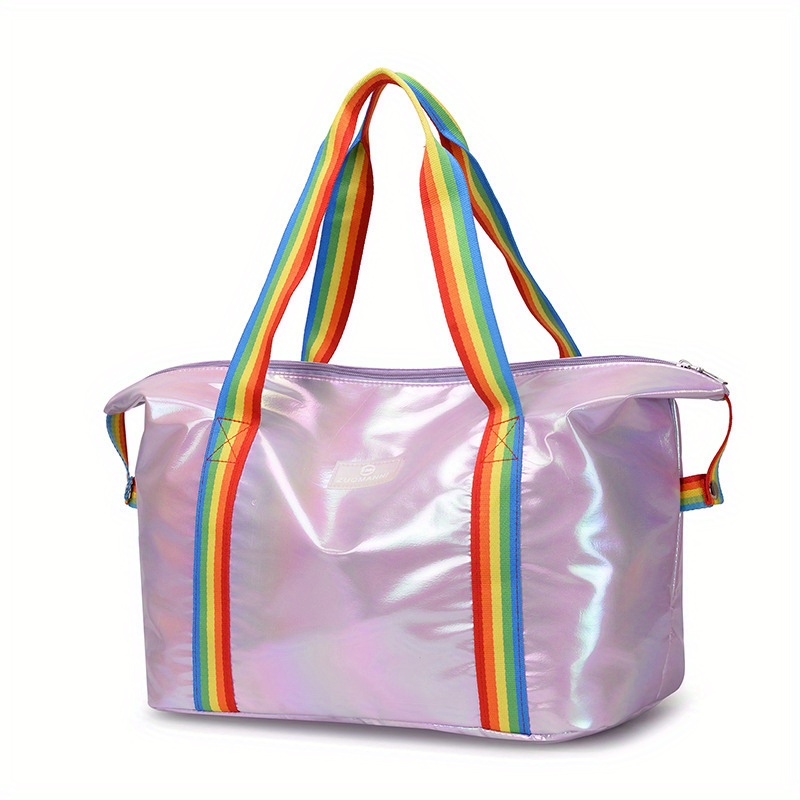 Mens Gym Bag Gym Duffle Bag Unicorn Starry Sky Galaxy Travel Sports Duffle  Bag With Wet Pocket