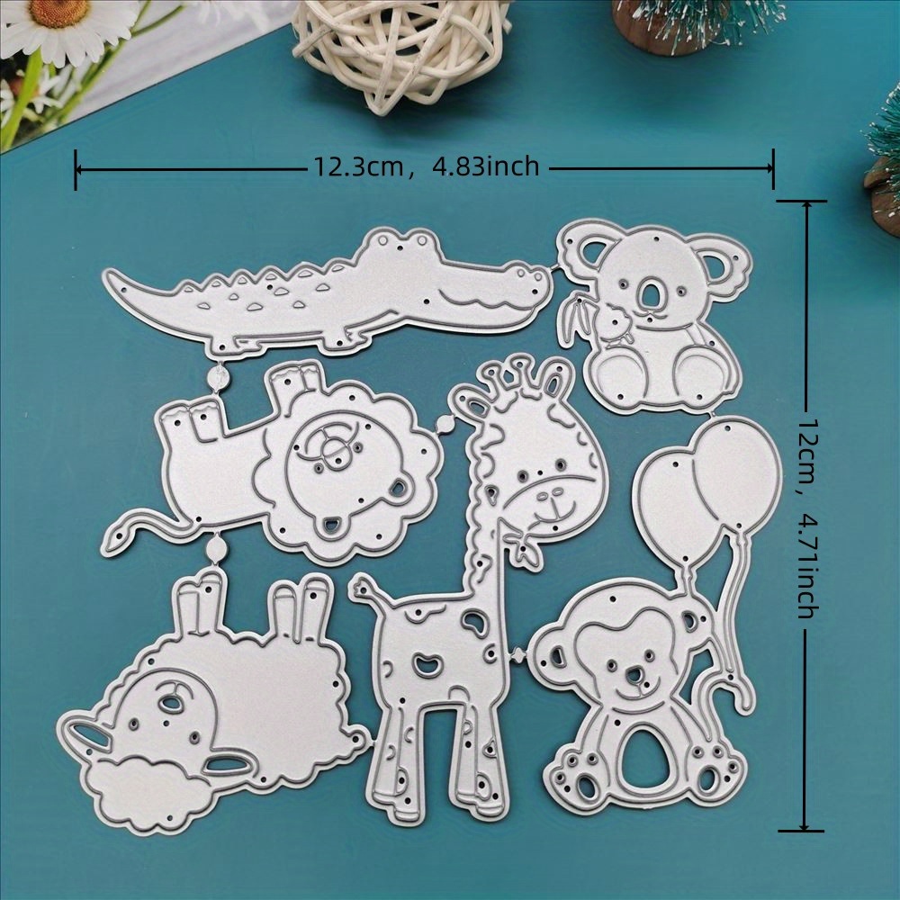 Cartoon Animal Giraffe Kangaroo Crocodile Monkey Cutting Die