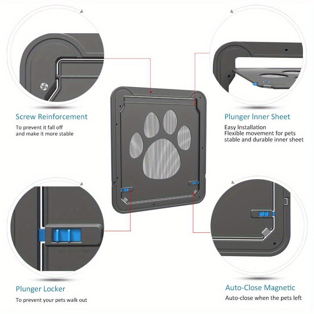 Pet Dog Cat Screen Door Pet Screen Door Protector For Temu