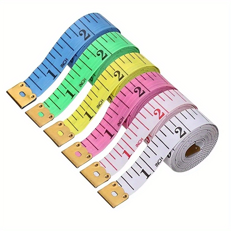 2pcs, 60inch/150cm Candy Colored Small Tape Measures Retractable Soft Tape  Measure Sewing Measuring Clothes Eco-friendly PCV Plastic Soft Tape Measure