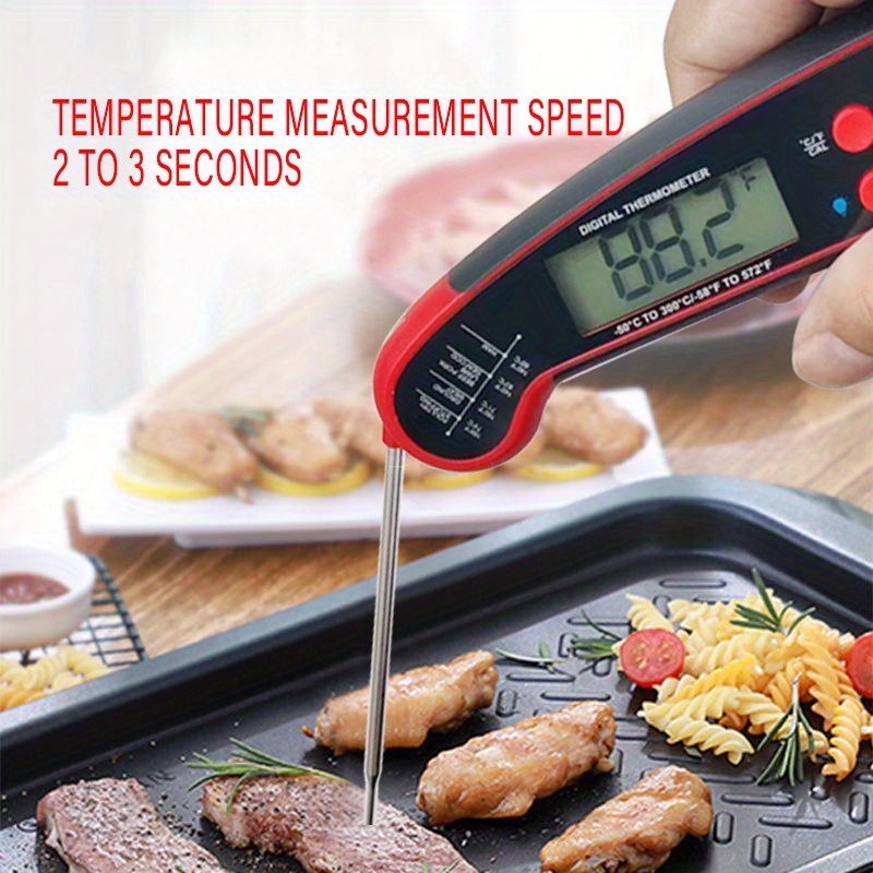 Disposable Digital Meat Thermometer, Waterproof Instant Read Food  Thermometer For Cooking And Grilling, Kitchen Gadgets, Accessories With  Backlight And Calibration For Candy, Grill, Liquid, Beef, Turkey, Kitchen  Tools - Temu