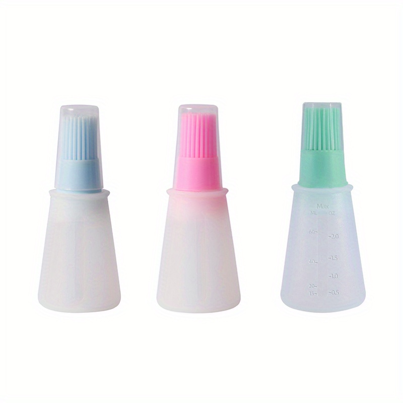 Brand Silicone Bbq Oil Bottle Brush Flat bottom Design - Temu