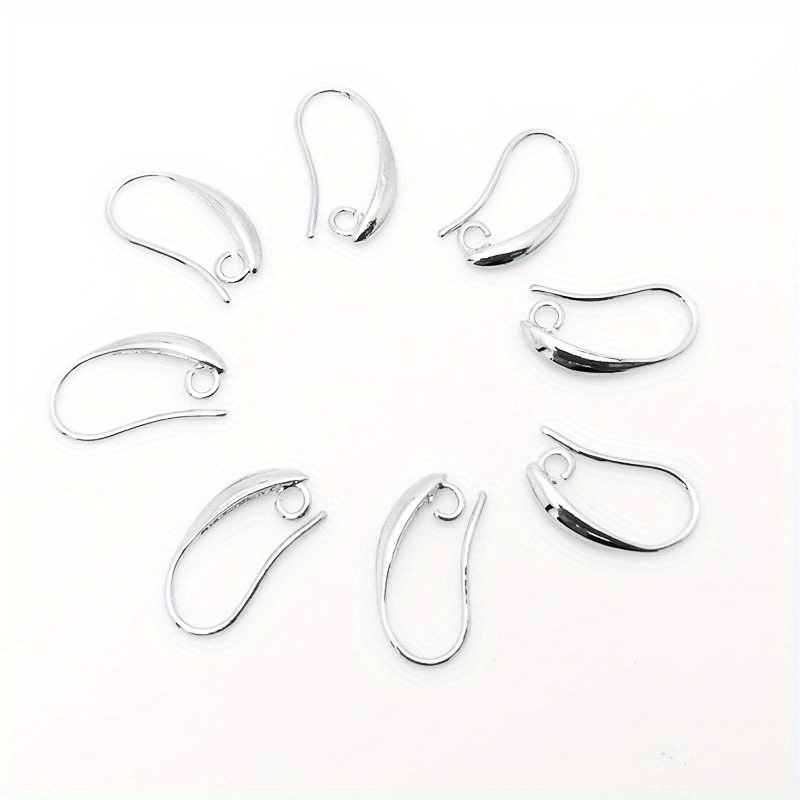 100pcs s90 silvery plated earring hooks   french style round wire for   making fashion accessories s90 details 4