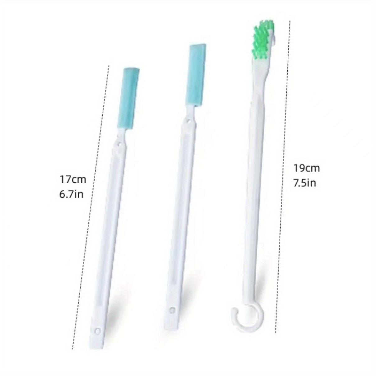 Coralpearl Tiny Window Door Track Groove Gap Cleaning Scrub Brush Set  Utility Deep Detail Scrubber Cleaner Tool with Thin Handles for Small Hole