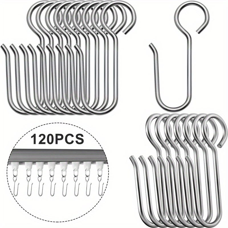 Metal Curtain Track Hooks S Shaped Ceiling Curtain Hooks Stainless