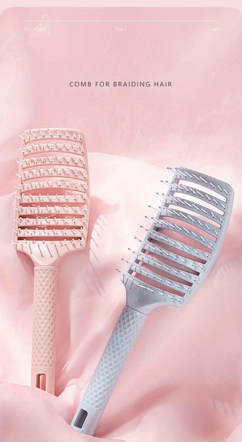 Hair Brush Detangling Curved Vented Hair Brushes Women Men Temu