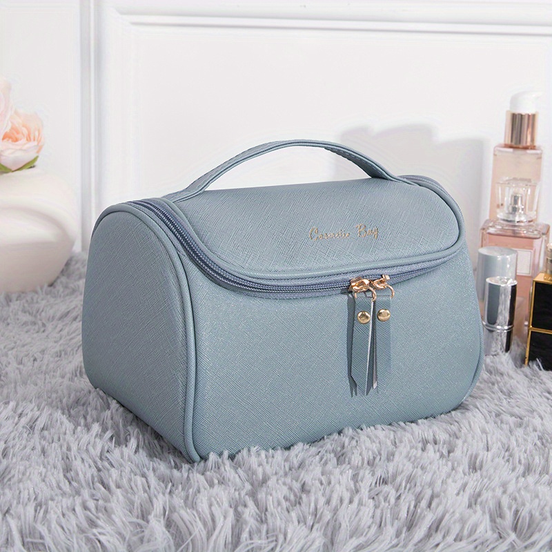 Removable Partition Square Cosmetic Bag Portable Travel Bag