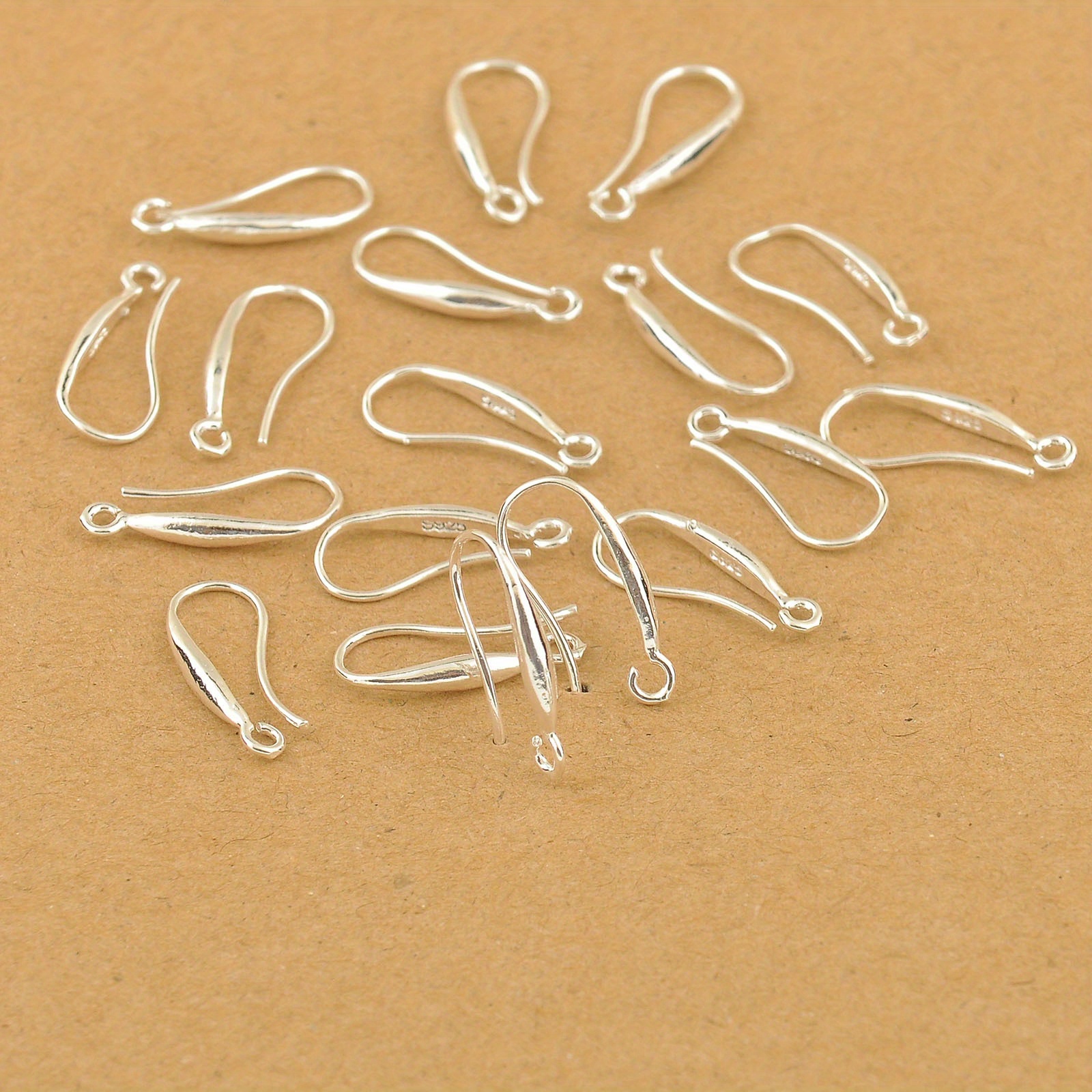 100pcs s90 silvery plated earring hooks   french style round wire for   making fashion accessories s90 details 2