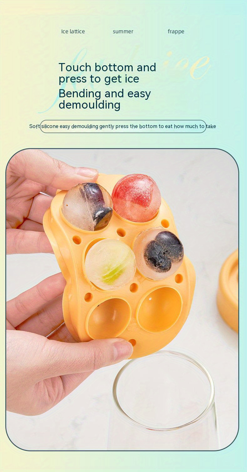 Silicone Ice Ball Tray With Lid - Edible Grade, Health And Hygiene