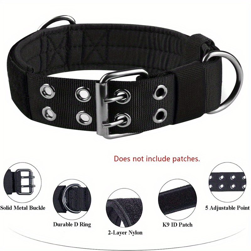 Military grade Tactical Dog Collar Adjustable Soft Nylon - Temu