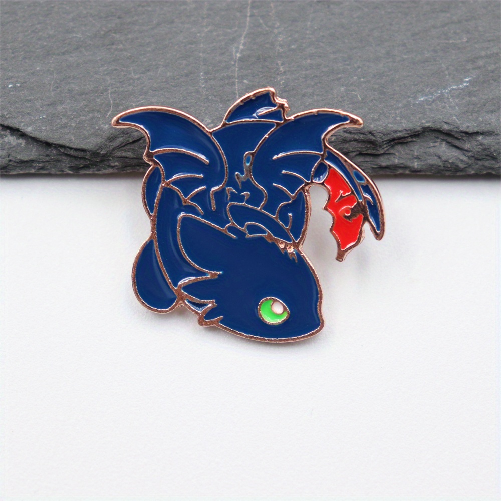 Fashionable Blue Dragon Pins For Men - Perfect For Backpacks, Collars ...